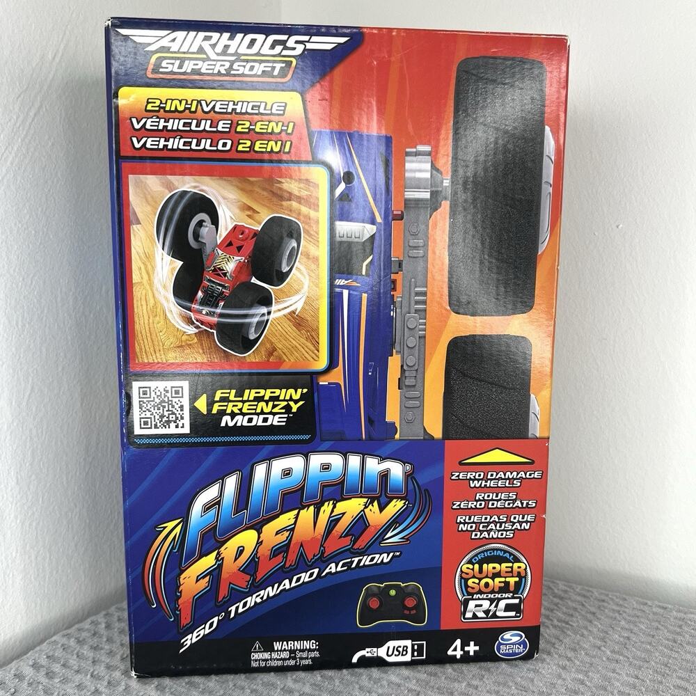 Air Hogs Super Soft Flippin Frenzy 2-in-1 RC Stunt Car Remote Control Toy - New